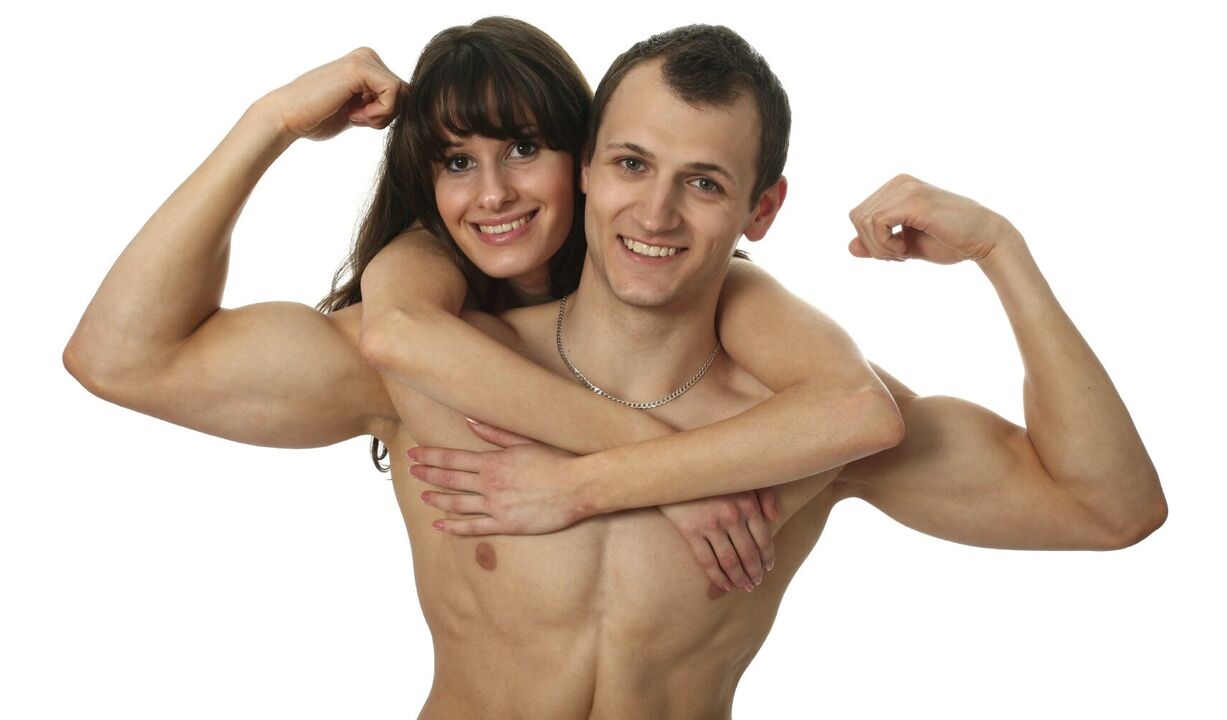 A woman with penis enlargement